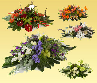 Rouwwerken met orchidee