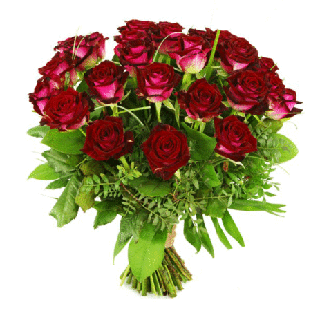 boeket rode rozen
