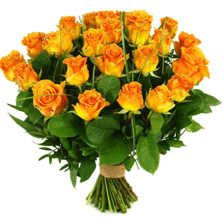 boeket oranje rozen