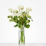 10 of meer lange witte rozen (bepaal zelf je aantal va. 10st)